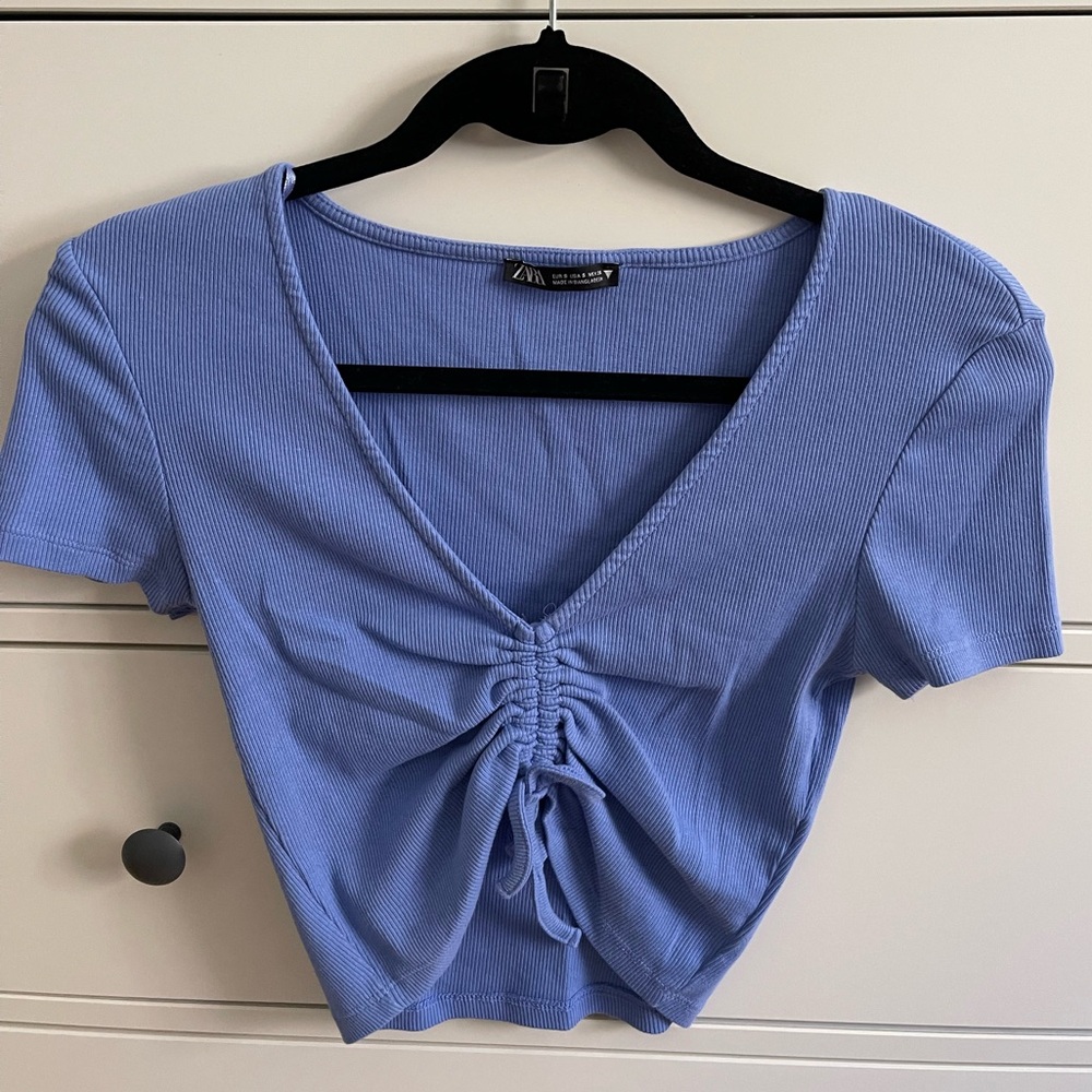 ZARA Ribbed Crop Top